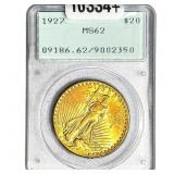 1927 $20 Gold Double Eagle PCGS MS62