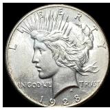 1928-S Silver Peace Dollar UNCIRCULATED