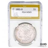 1901-O Morgan Silver Dollar PGA MS65