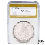 1884 Morgan Silver Dollar PGA MS66
