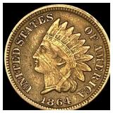 1864 Bronze Indian Head Cent NEARLY UNCIRCULATED