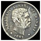 1883 Hawaii Silver Dime LIGHTLY CIRCULATED
