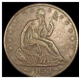 1853-O Arrows Seated Liberty Half Dollar CLOSELY U