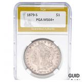 1879-S Morgan Silver Dollar PGA MS64+