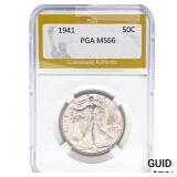 1941 Walking Liberty Half Dollar PGA MS66