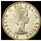 1957 Canada Silver 50 Cents CLOSELY UNCIRCULATED