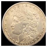 1892-O Silver Morgan Dollar NEARLY  UNCIRCULATED