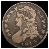 1813 Capped Bust Half Dollar NEARLY  UNCIRCULATED