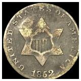 1852 Silver Three-Cent Piece LIGHTLY CIRCULATED