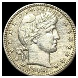 1904 Barber Silver Quarter CLOSELY UNCIRCULATED