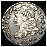1820 Capped Bust Dime NEARLY UNCIRCULATED