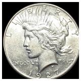 1927 Silver Peace Dollar CLOSELY UNCIRCULATED