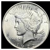 1922 Silver Peace Dollar UNCIRCULATED