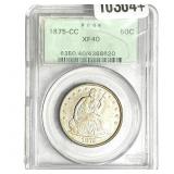 1875-CC Seated Liberty Half Dollar PCGS XF40