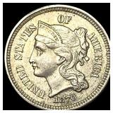 1870 Nickel Three-Cent Piece UNCIRCULATED
