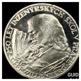 1957 Czechoslovakia Silver 10 Korun UNCIRCULATED