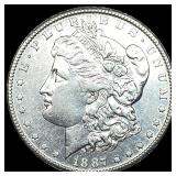 1887 Silver Morgan Dollar CLOSELY UNCIRCULATED