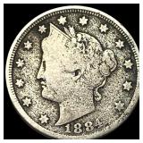 1884 Liberty Head Nickel LIGHTLY CIRCULATED