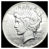 1928 Silver Peace Dollar CLOSELY UNCIRCULATED