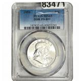 1959 Franklin Half Dollar PCGS MS65 DDR FS-801