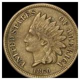 1860 Copper-Nickel Indian Head Cent CLOSELY UNCIRC