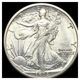 1916-D Silver Walking Liberty Half Dollar UNCIRCUL