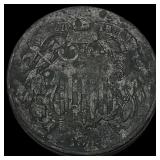 1872 Two-Cent Piece NICELY CIRCULATED