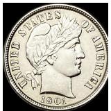 1901 Barber Dime UNCIRCULATED