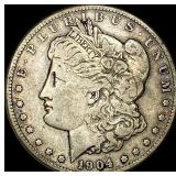 1904-S Silver Morgan Dollar LIGHTLY CIRCULATED