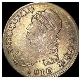 1810 Capped Bust Half Dollar NEARLY UNCIRCULATED