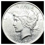 1923 Silver Peace Dollar NEARLY UNCIRCULATED