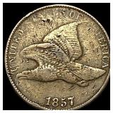 1857 Flying Eagle Cent NEARLY UNCIRCULATED