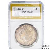 1899-O Morgan Silver Dollar PGA MS66+