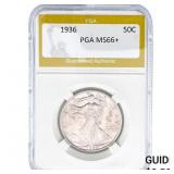 1936 Walking Liberty Half Dollar PGA MS66+
