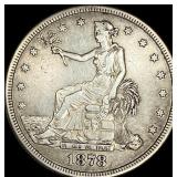 1878-S Silver Trade Dollar NEARLY UNCIRCULATED