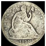 1858 Seated Liberty Half Dollar HIGH GRADE
