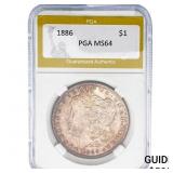1886 Morgan Silver Dollar PGA MS64