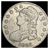 1833 Capped Bust Half Dollar NICELY  CIRCULATED