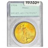 1926 $20 Gold Double Eagle PCGS MS62