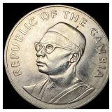 1975 Gambia Silver 10 Dalasis UNCIRCULATED