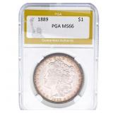 1889 Morgan Silver Dollar PGA MS66