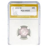 1912-D Barber Dime PGA MS65