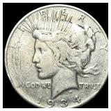 1934-D Peace Silver Dollar NEARLY  UNCIRCULATED