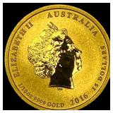 2016 Australia 1/10 oz Gold $15 Victory P GEM PROO
