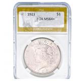 1923 Silver Peace Dollar PGA MS64+