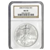 2006-W Silver Eagle NGC MS70