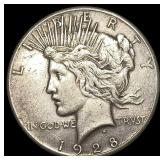 1928 Silver Peace Dollar CLOSELY UNCIRCULATED