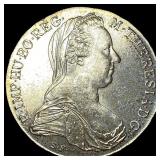 1780 Silver Maria Theresa Thaler GEM BU