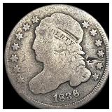 1836 Capped Bust Dime NICELY CIRCULATED