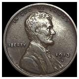 1913-D Lincoln Wheat Cent NEARLY UNCIRCULATED